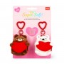 2 PORTACHIAVI CON PELUCHE super soft TINY legami LIMITED EDITION san valentino Legami - 1