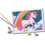 UNICORNO ROSA pink unicorn 14 COLORI kit artistico CON CORNICE ravensburger NEON età 9+ Ravensburger - 2