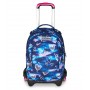 TROLLEY JACK tre ruote 3WD scuola DETACH seven GLOOMY HEART vol 37 litri ZAINO staccabile 3 IN 1 SEVEN - 1