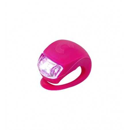 LUCE monopattino LED di sicurezza ROSA silicone flessibile MICRO light RESISTENTE ALL'ACQUA tre regolazioni Micro - 1