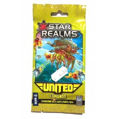 COMANDO espansione per STAR REALMS UNITED gioco di carte DEVIR mazzo da 12 carte WISE WIZARD GAMES età 12+ DEVIR - 1